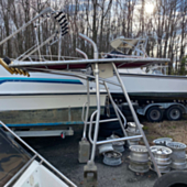 Used Center Console T-Top with Rocket Launcher & Top gun Base