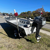 1977 Eldocraft 14ft Jonboat (Hull + Trailer)