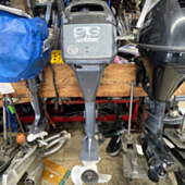 03 Yamaha 4-Stroke 9.9HP 20" High Thrust Tiller Motor