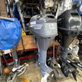 03 Yamaha 4-Stroke 9.9HP 20" High Thrust Tiller Motor