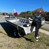 1977 Eldocraft 14ft Jonboat (Hull + Trailer)