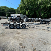 2000 Ezloader Triple Axle Galvanized Roller Trailer