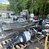 15ft Aluminum Jon Boat + Trailer