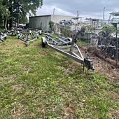 1996 Trailmaster 26-29ft Dual Axle Bunk Trailer