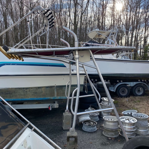 Used Center Console T-Top with Rocket Launcher & Top gun Base