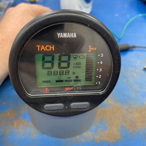 Yamaha 6Y5 Digital Tachometer + Hour Gauge OEM