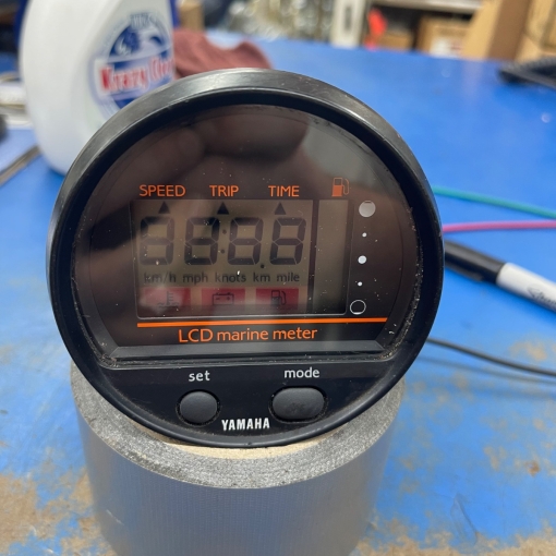Yamaha Outboard LCD Marine Meter Gauge Speed/Trip-Time/Fuel/Voltage