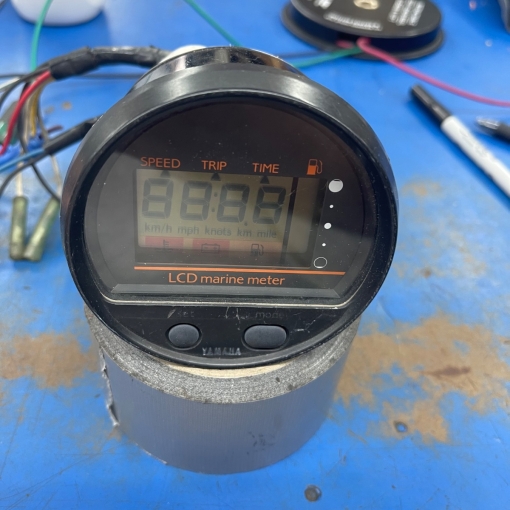 Yamaha LCD Marine Meter Gauge Speed/Fuel//Time/Voltage OEM